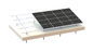 45 sistema Frameless di PV della struttura di alluminio solare di grado 60M/S