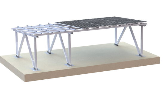 sistema fotovoltaico del paesaggio del Carport del pannello solare di 60m/S 1.5KN/M2