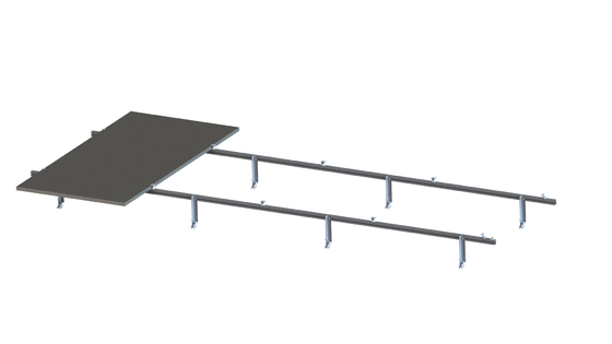 Clip di alluminio intensificate del pannello del metallo del tetto del sistema solare commerciale del montaggio