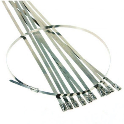 fascetta ferma-cavo solare 7.9mm di 4.6mm, legami dello zip di acciaio inossidabile Sus304 per gli accessori del montaggio di pannello solare