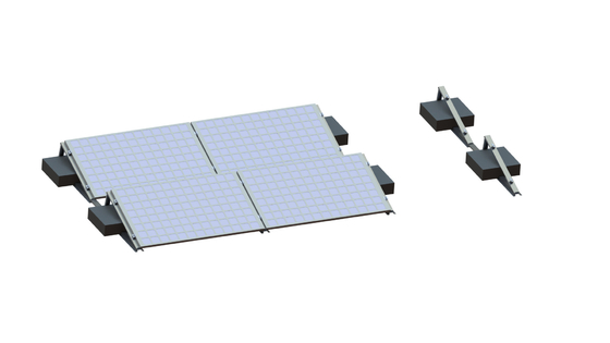 Treppiede che piega il supporto solare del pannello del sistema PV AL6005 del montaggio del tetto piano