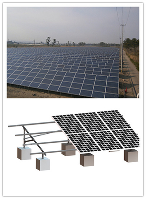 55m/S d'acciaio PV solare che monta i sistemi, sistema al suolo MGC di PV del supporto della vite