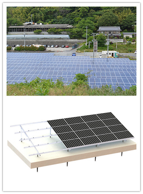 la base concreta PV dei sistemi solari di alluminio del montaggio di 500mm ha frantumato MGAS-I