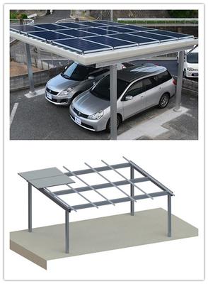 Carport di alluminio ad alta resistenza solare fotovoltaico CPT del parcheggio dei sistemi del montaggio di PV