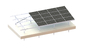 AL6005 ha anodizzato la struttura di montaggio solare di alluminio una presa di terra da 45 gradi