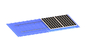 L supporto stante di alluminio della cucitura del metallo dei piedi del tetto del sistema solare Frameless del montaggio