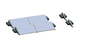 Treppiede che piega il supporto solare del pannello del sistema PV AL6005 del montaggio del tetto piano