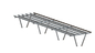 Copertura Frameless di parcheggio del pannello del pannello solare colonne d'acciaio del Carport delle doppie